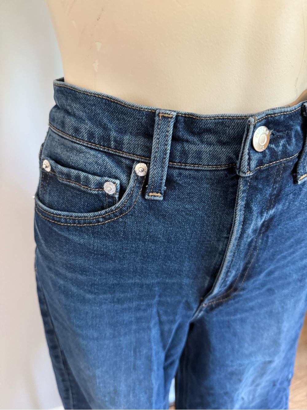 pistola Blue High-Waisted Wide Leg Jeans - Picture 8 of 10